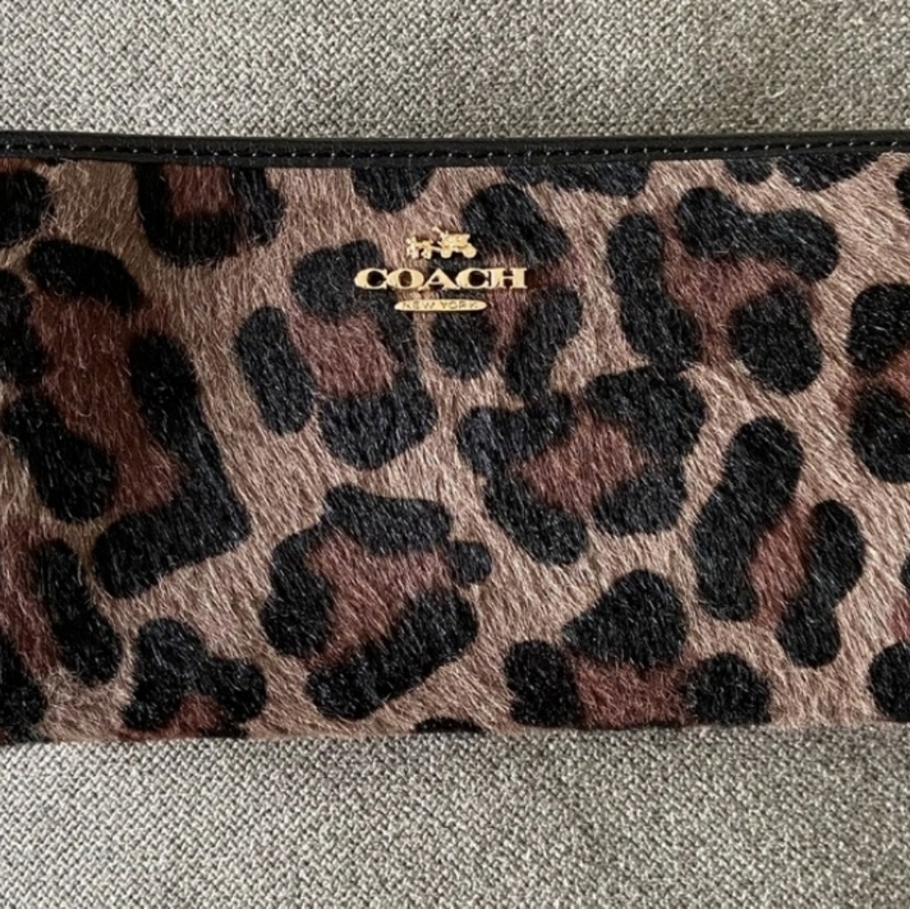 Coach Animal Print Zipper Wallet